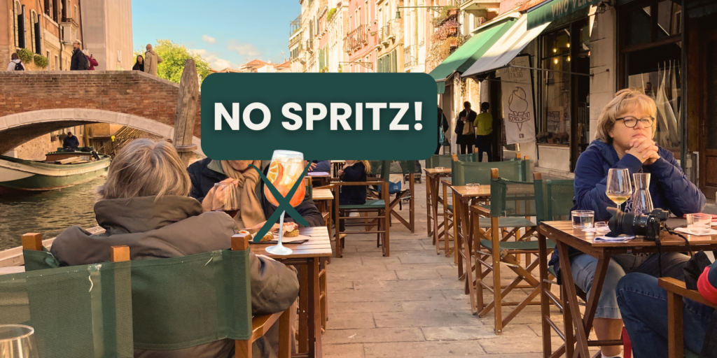 NO SPRITZ im venezianischen Vino Vero