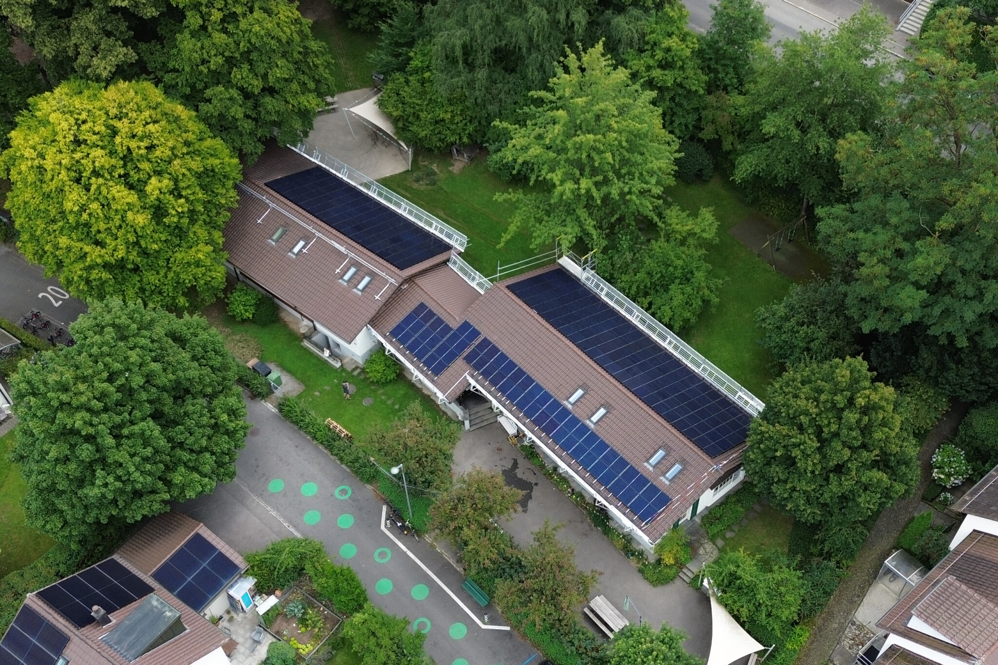 KlimaTicket-Solaranlage: Kindergarten Wylergut